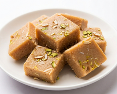 Red Banana and Almond Burfi