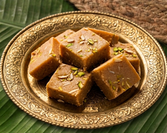 Red Banana and Almond Burfi