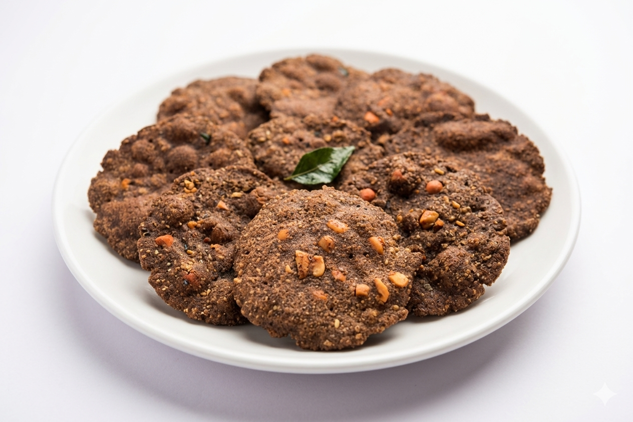 Ragi Pepper Thattai Murukku