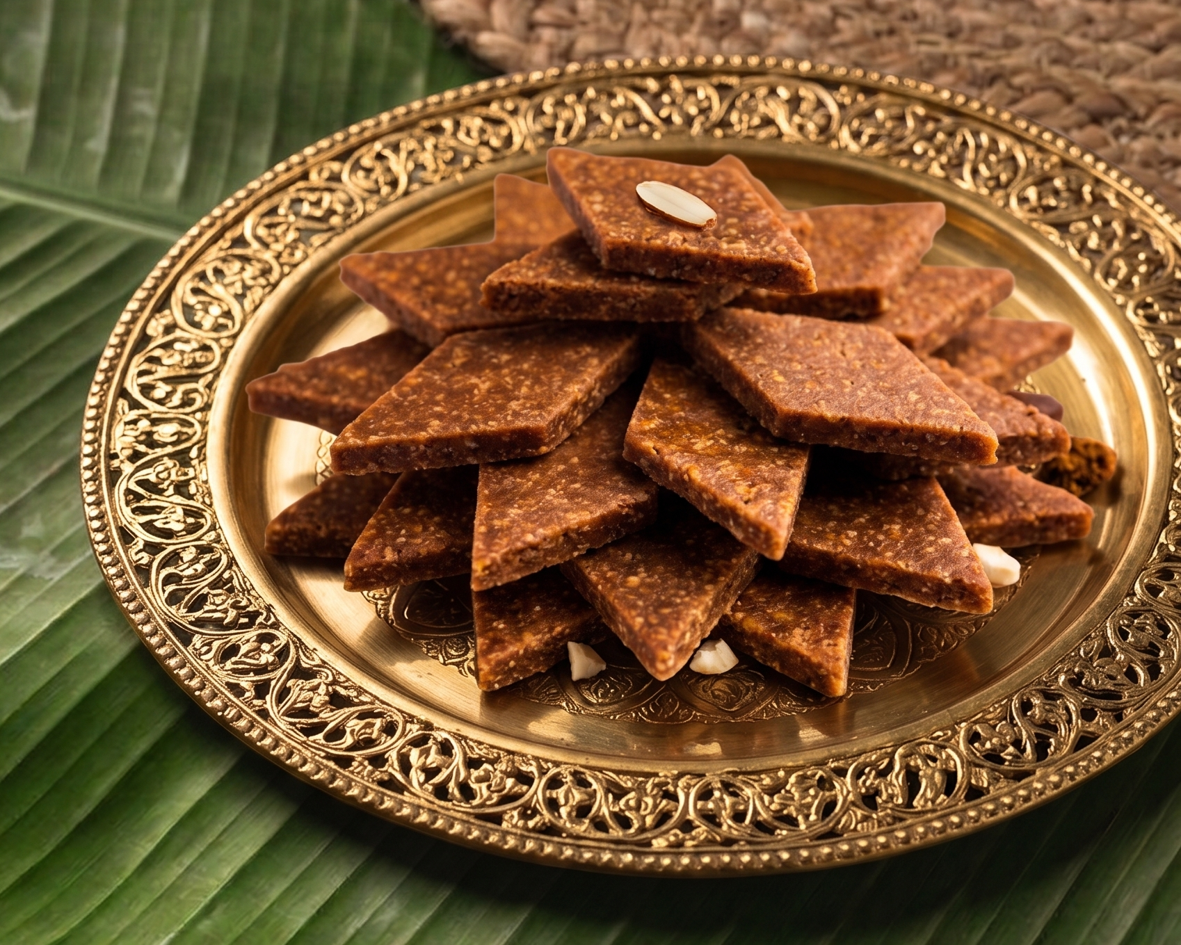 Palm Jaggery Kaju Katli