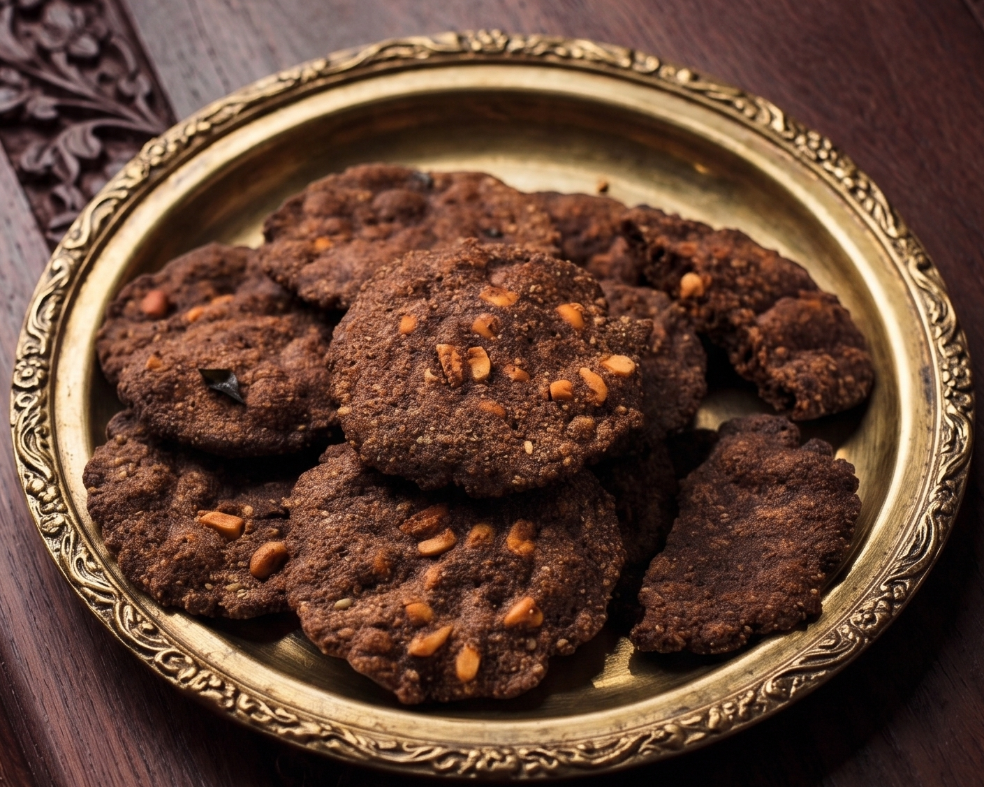 Ragi Pepper Thattai Murukku