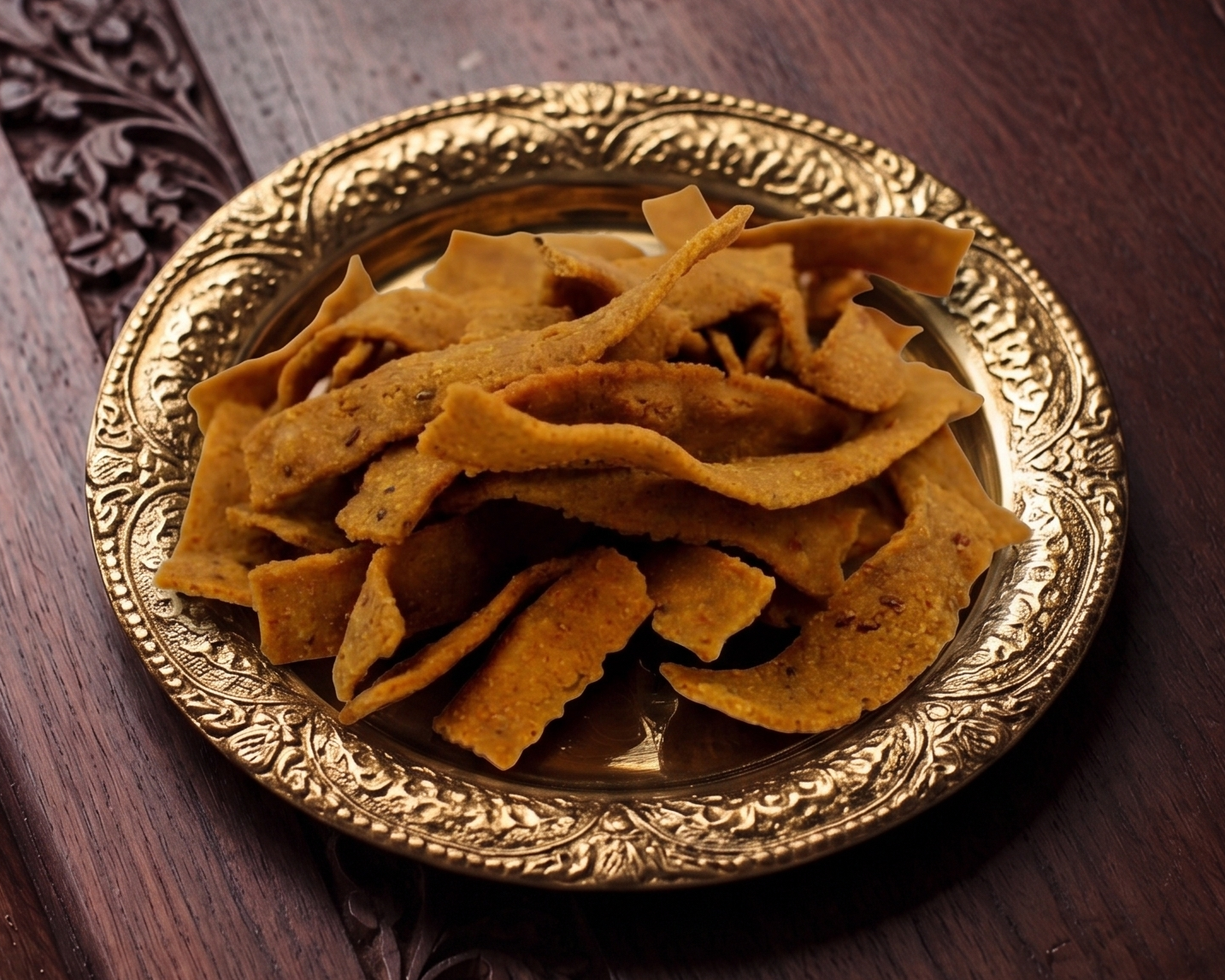 Mint Foxtail Millet Ribbon Murukku
