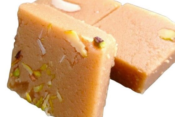 Red Banana and Almond Burfi